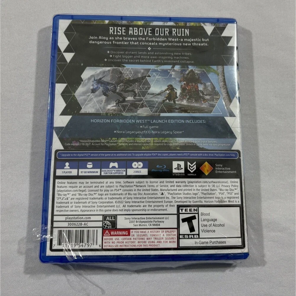 Horizon Forbidden West Launch Edition - PlayStation 4 PS4 PS5 Sealed READ